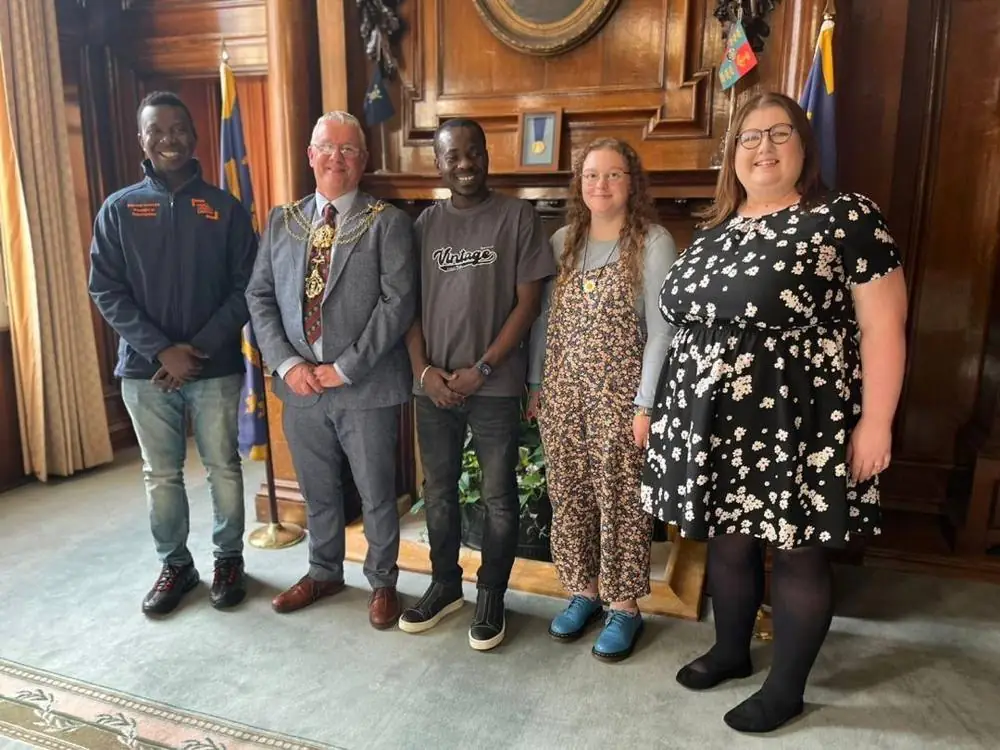With fellow Union presidents and the Lord Mayor of Hull